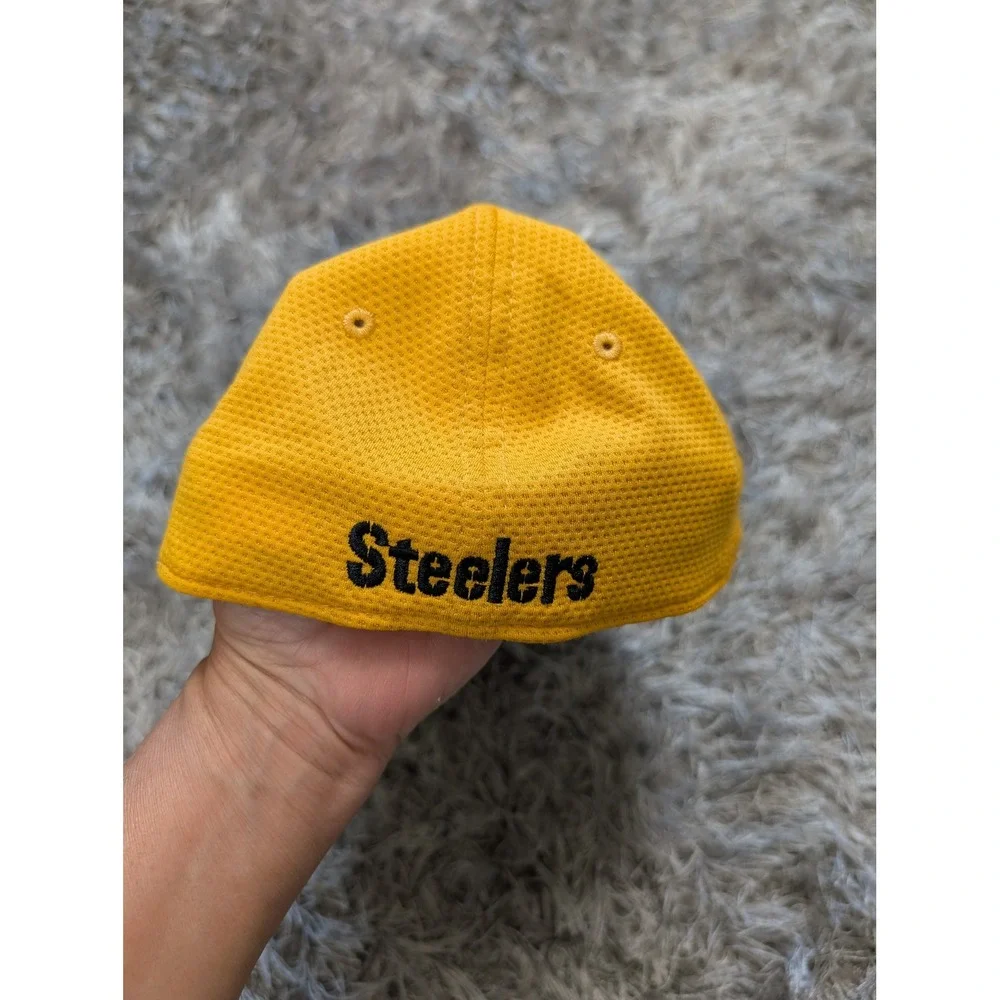New Era Pittsburgh Steelers 39THIRTY Youth Hat Yellow Black NFL‎ Cap